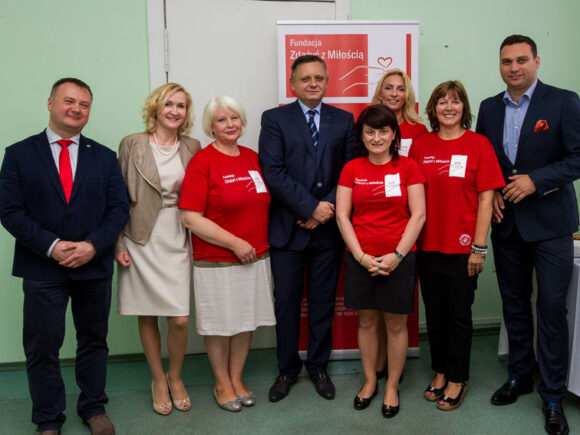 Konferencja prasowa w mieszkaniu chronionym