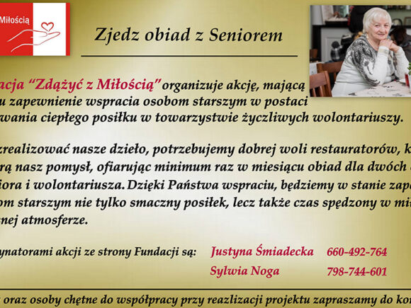 Zjedz obiad z Seniorem w Koszalinie
