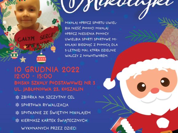 Załóż czapkę Świętego Mikołaja, sportowy strój i nieś pomoc !
