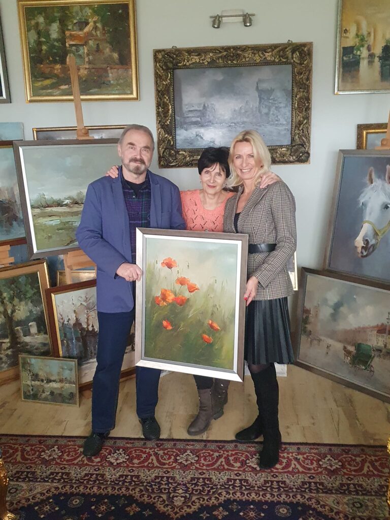 Państwo Barbara i Zbigniew Murzyn , którzy przekazali nam jeden z pięknych obrazów dla Licytacje – Fundacja „Zdążyć z Miłością”.