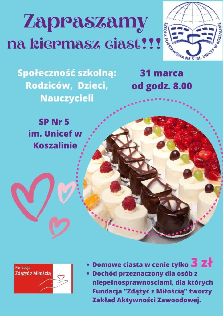 Podziękowania dla SP 5 w Koszalinie