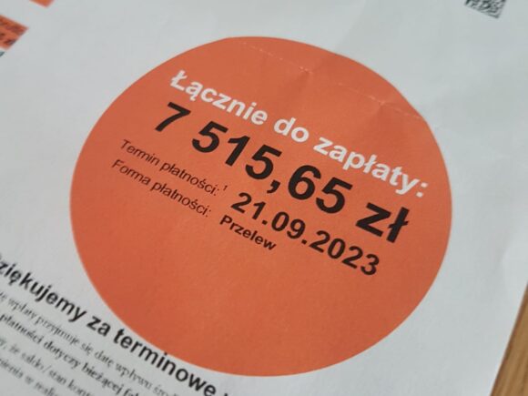 Przykra sprawa z rachunkami…